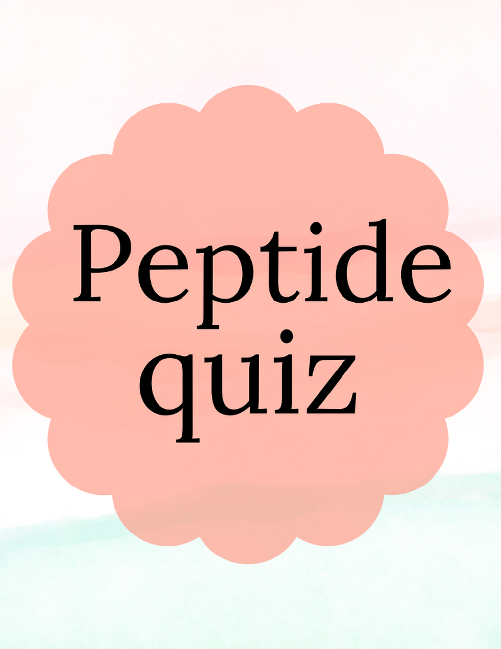 FInd what peptide is best for you! Take my short quiz