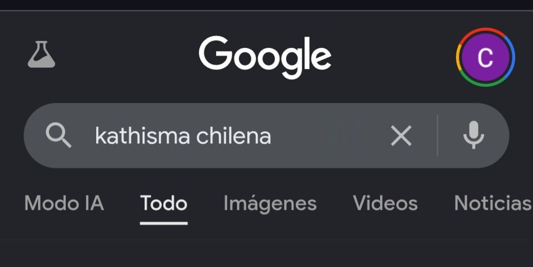  kathisma chilena en Google