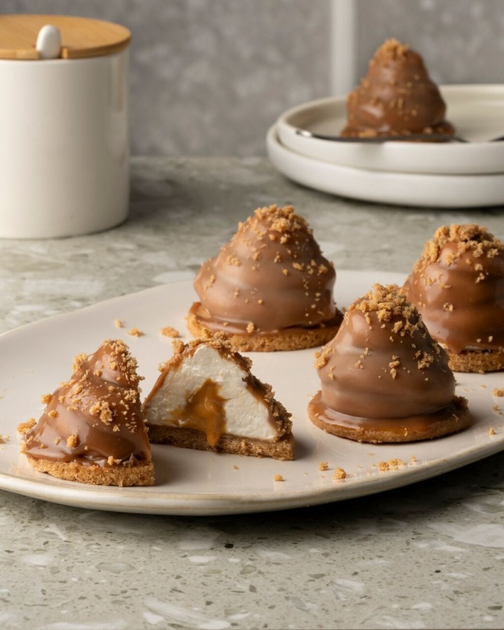 Mini cheesecakes &kappa;&alpha;&rho;&alpha;&mu;έ&lambda;&alpha;