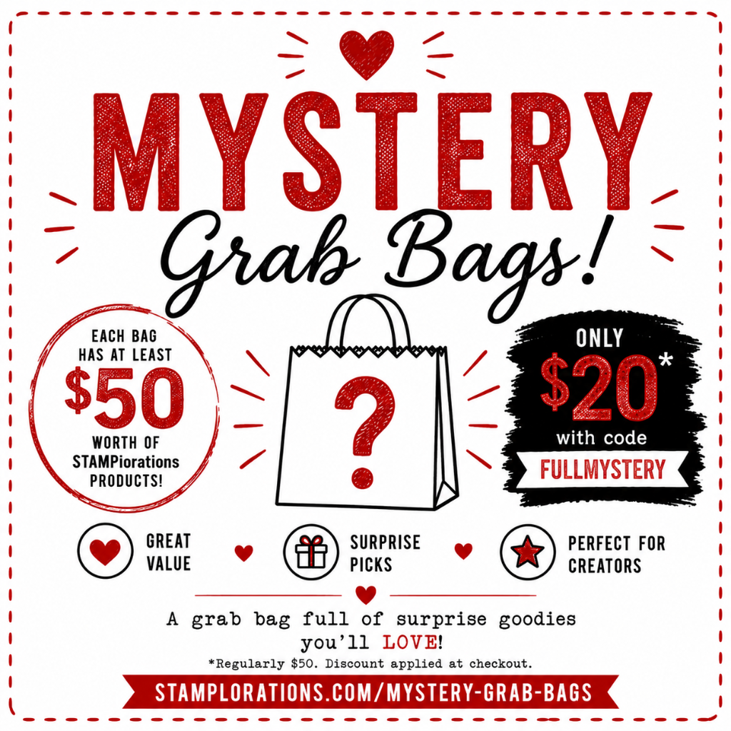 Mystery Grab Bags - $50+ worth of products for just $20! Use code FULLMYSTERY at checkout.