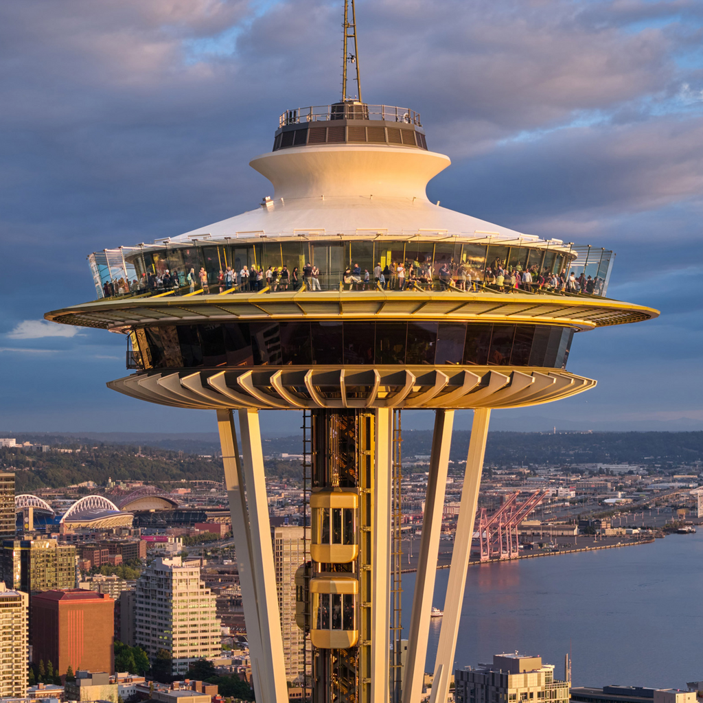 Olson Kundig installs double-decker elevators at the Space Needle