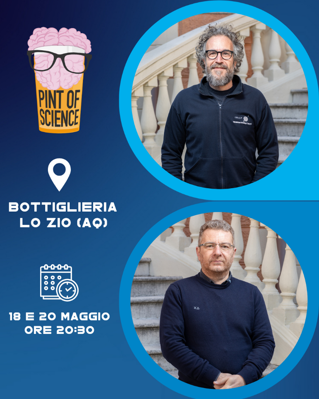 L'INAF d'Abruzzo partecipa a Pint of Science L'Aquila - dal 18 al 20 maggio