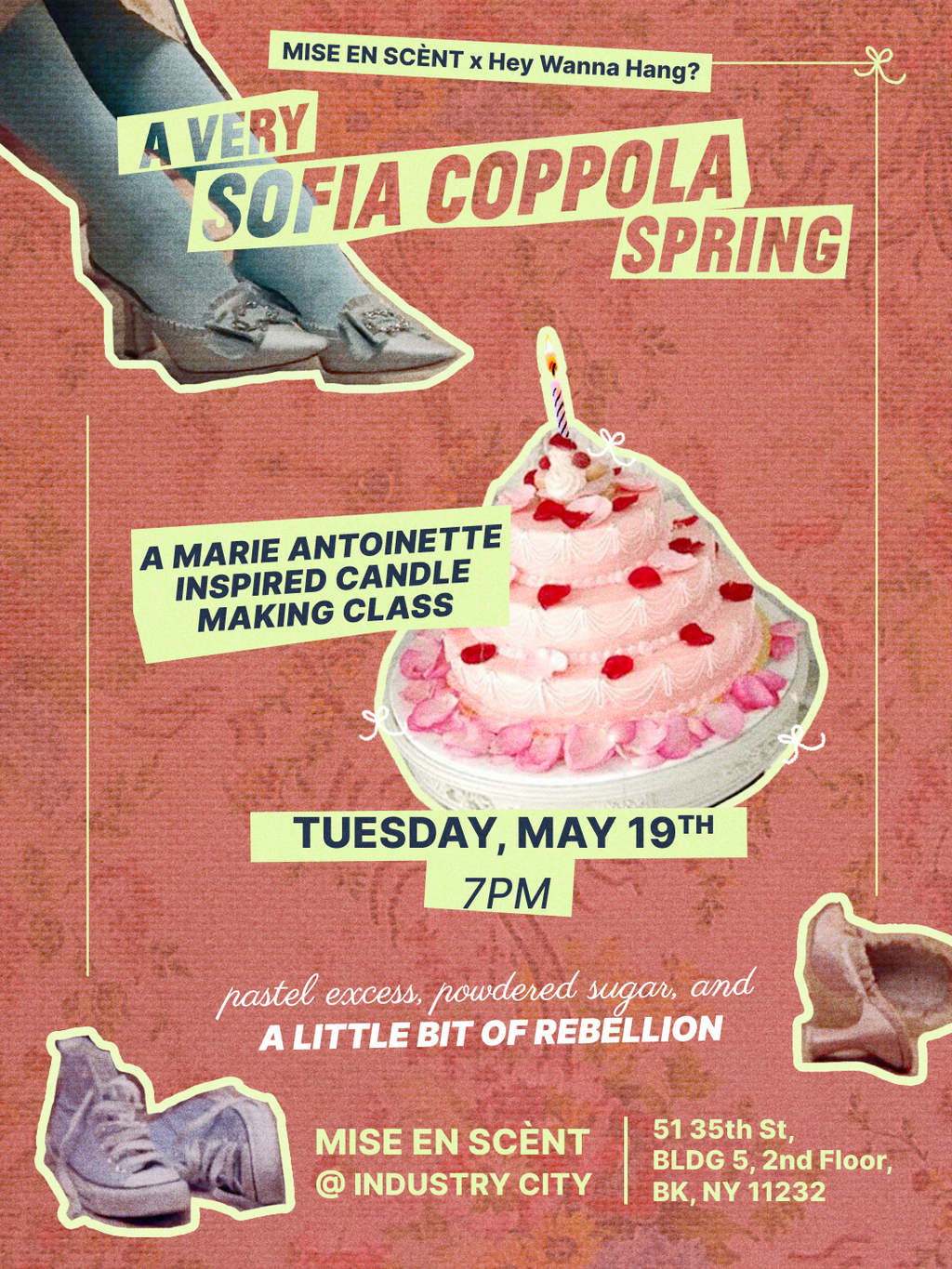 A Very Sofia Coppola Spring: A Marie Antoinette inspired candle making class
