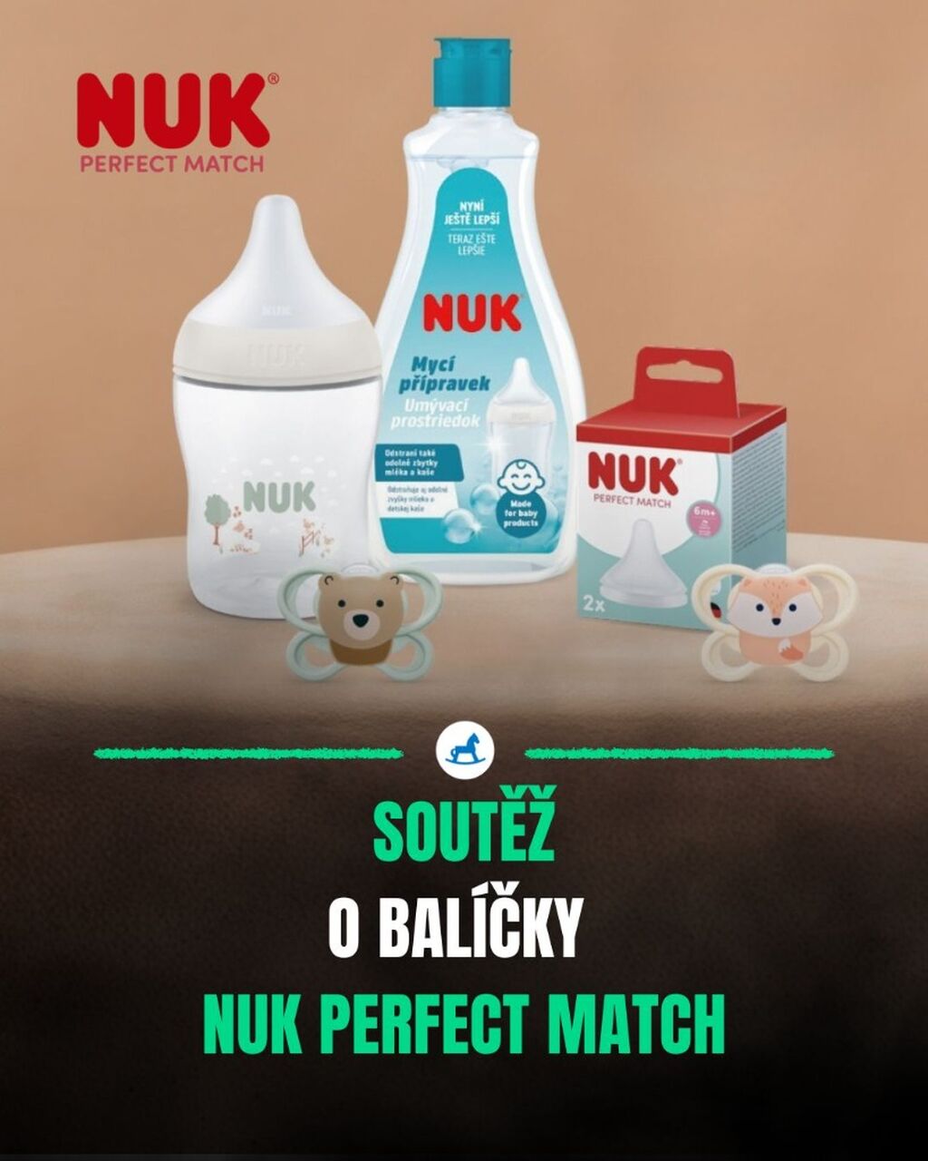 Soutěž o 3 bal&iacute;čky pro miminka NUK Perfect Match