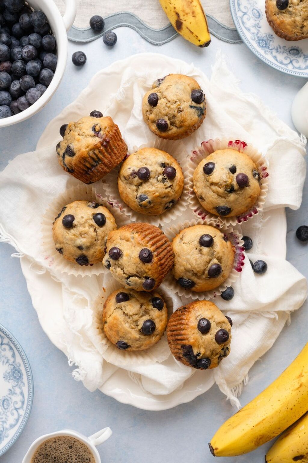 Banana Blueberry Muffins