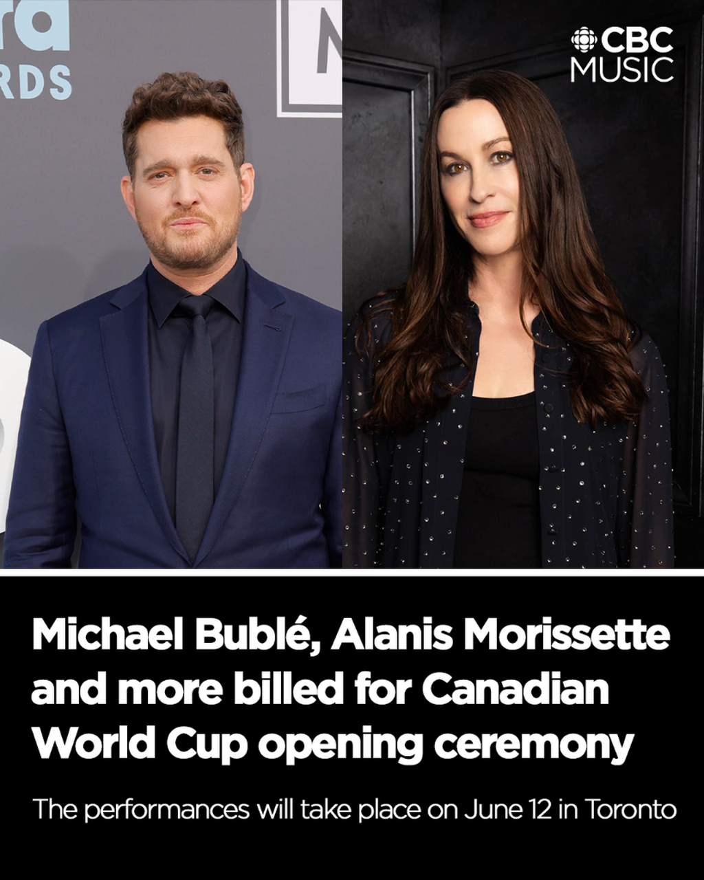 Buble, Morissette among starry lineup at Canadian World Cup opening ceremony