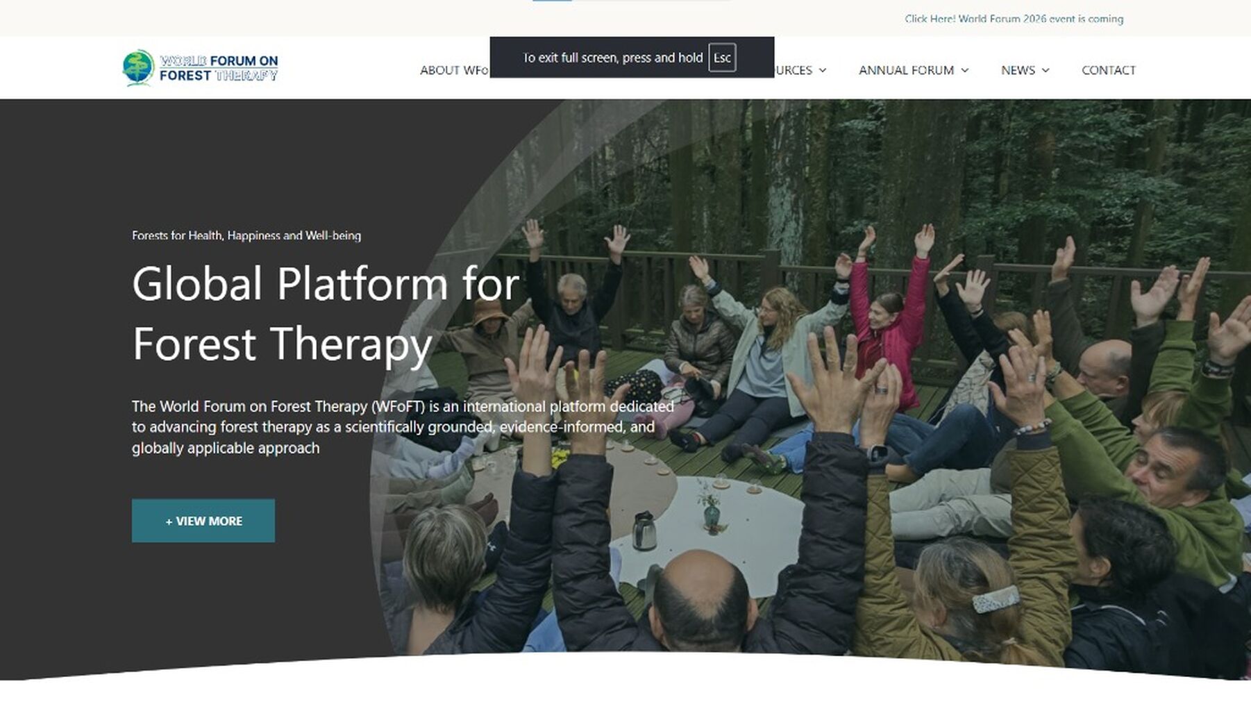 World Forum on Forest Therapy