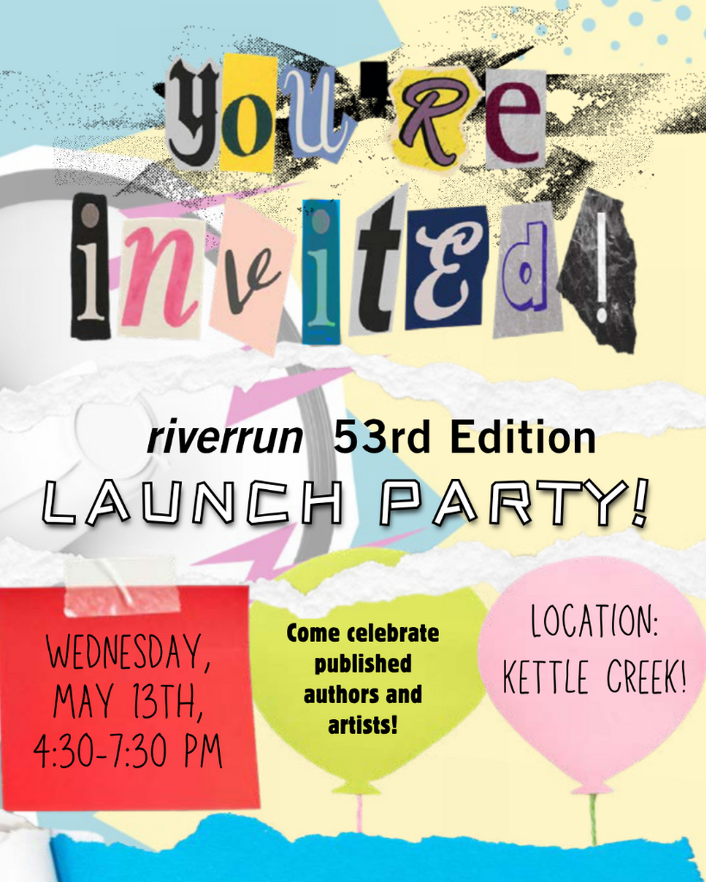riverrun Volume 53 Launch Party!