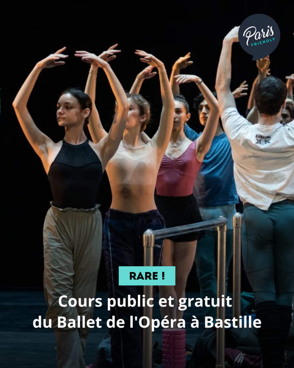 Cours public et gratuit  du Ballet de l'Op&eacute;ra &agrave; Bastille