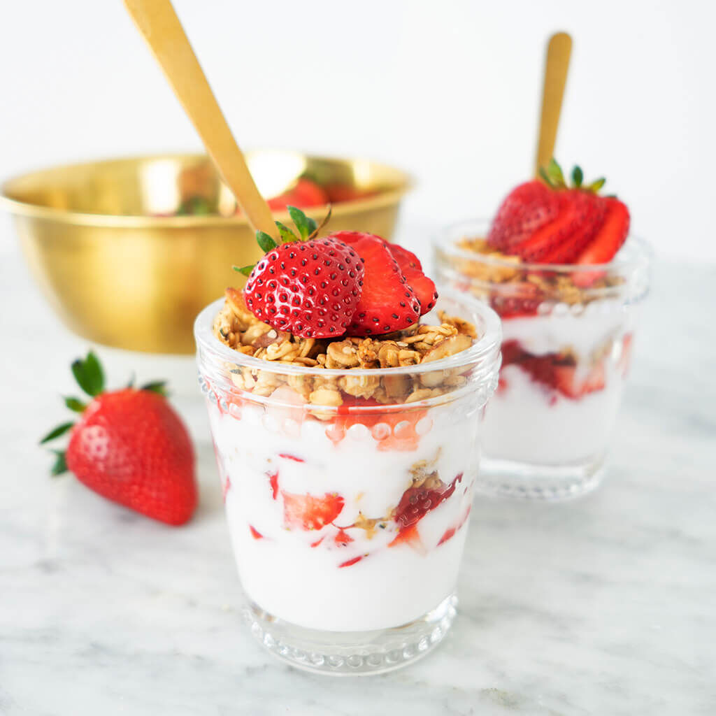Strawberry Parfait with Homemade Vanilla Granola - California Strawberry Commission