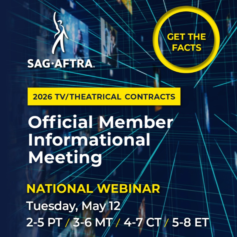 May 12: National TV/Theatrical Contracts Informational Meeting