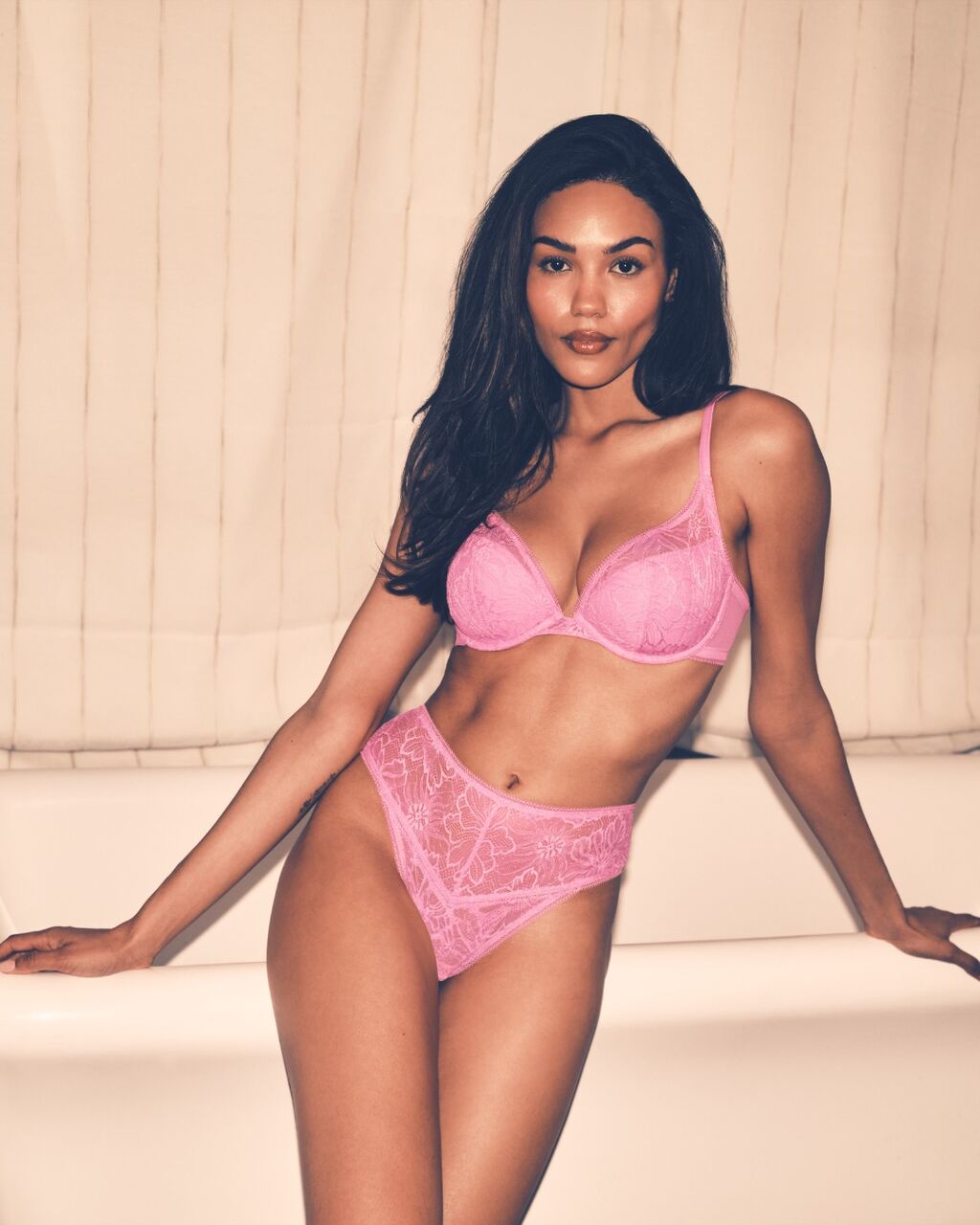 Knickerbox Alice High Waist Thong - Bright Pink