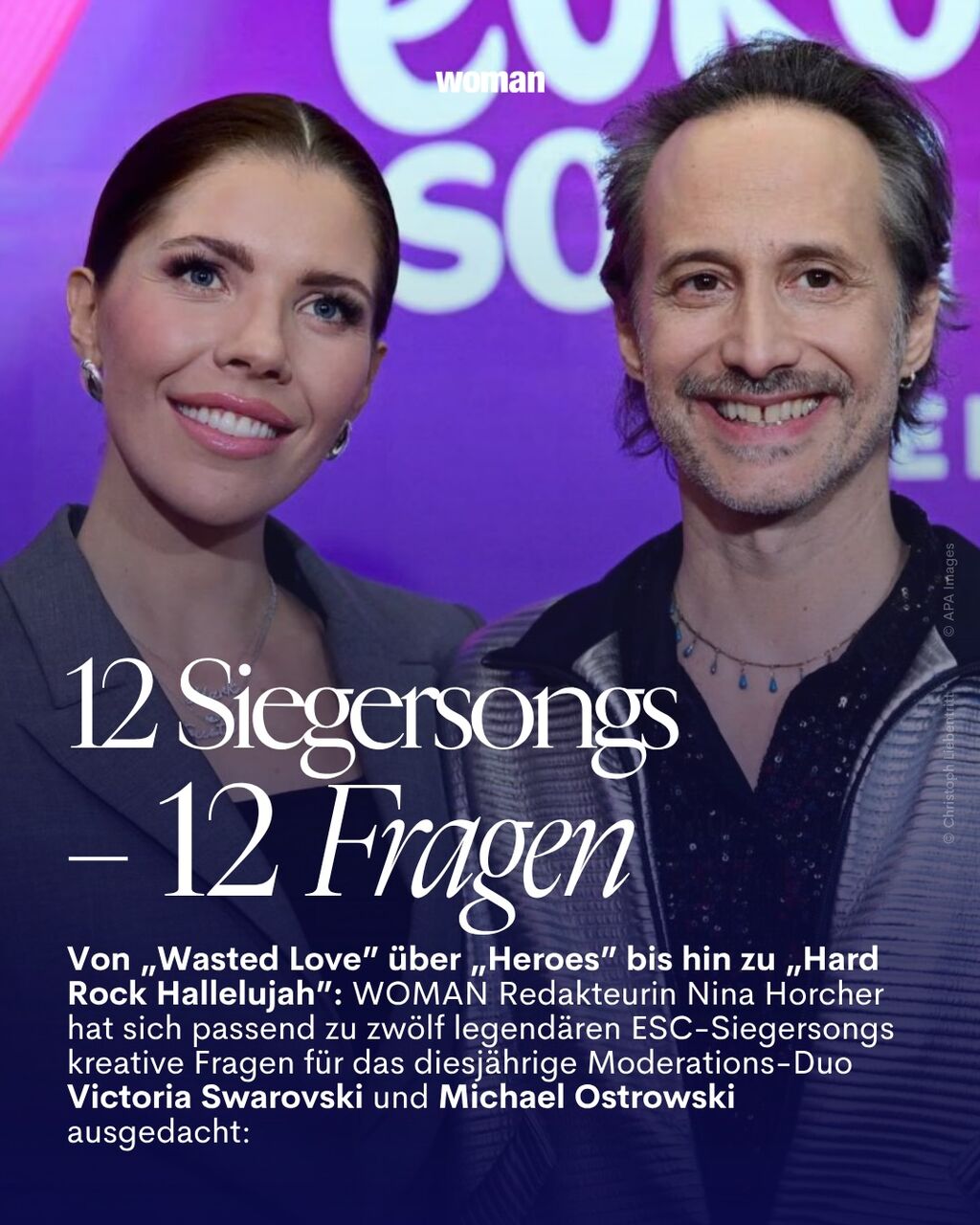 Victoria Swarovski & Michael Ostrowski im Sound-Check