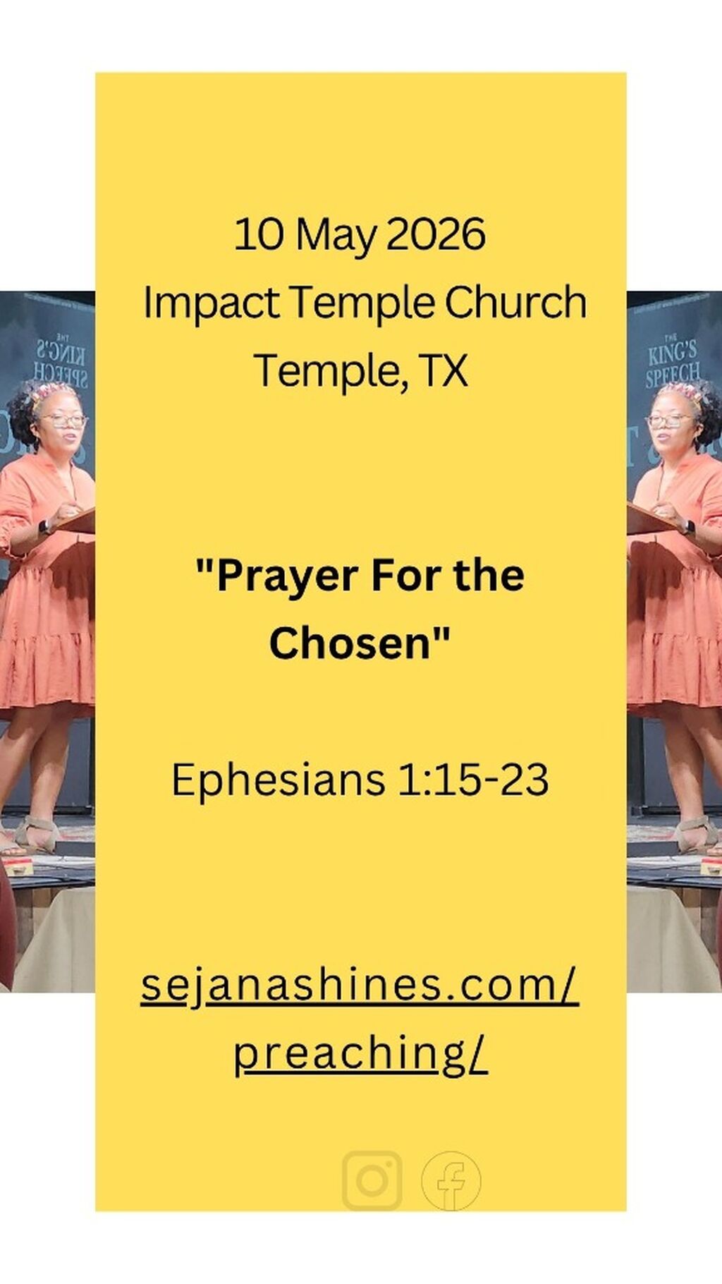 A Prayer for the Chosen Sermon from Ephesians 1 * Final Impact Temple Church Sermon 