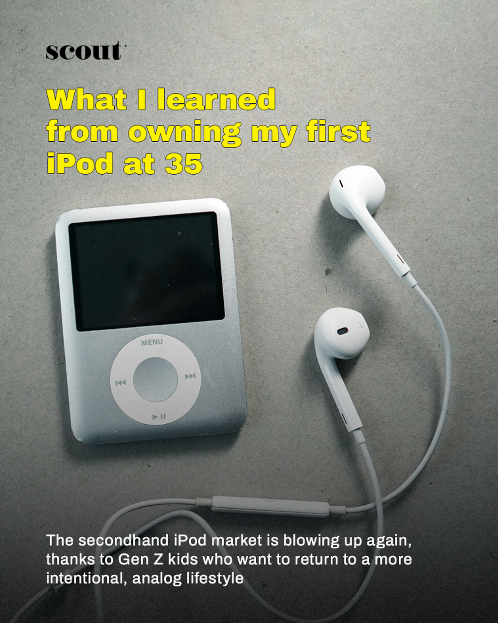 What I learned from owning my first iPod at 35