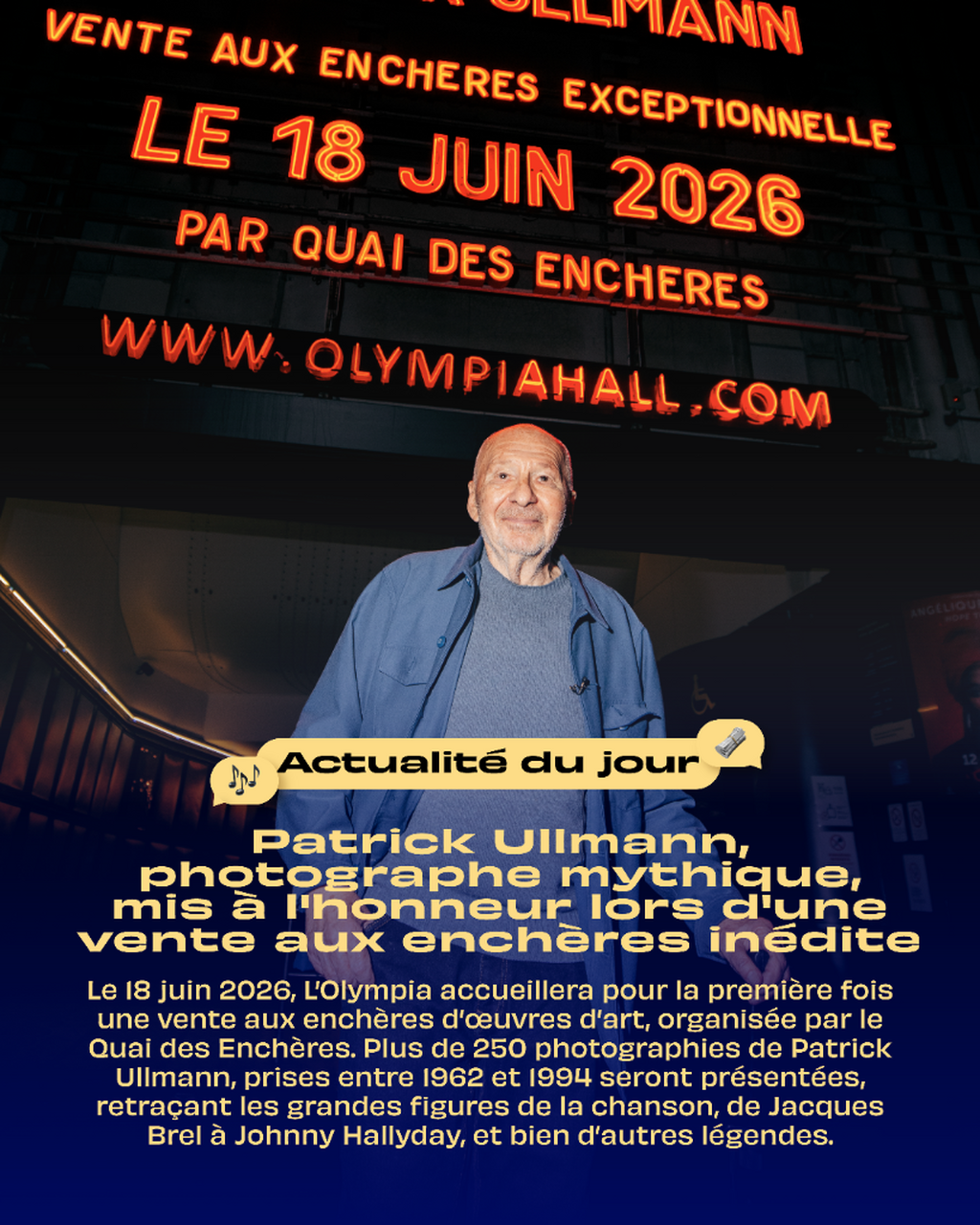 Les &eacute;toiles de L&rsquo;Olympia par Patrick Ullmann