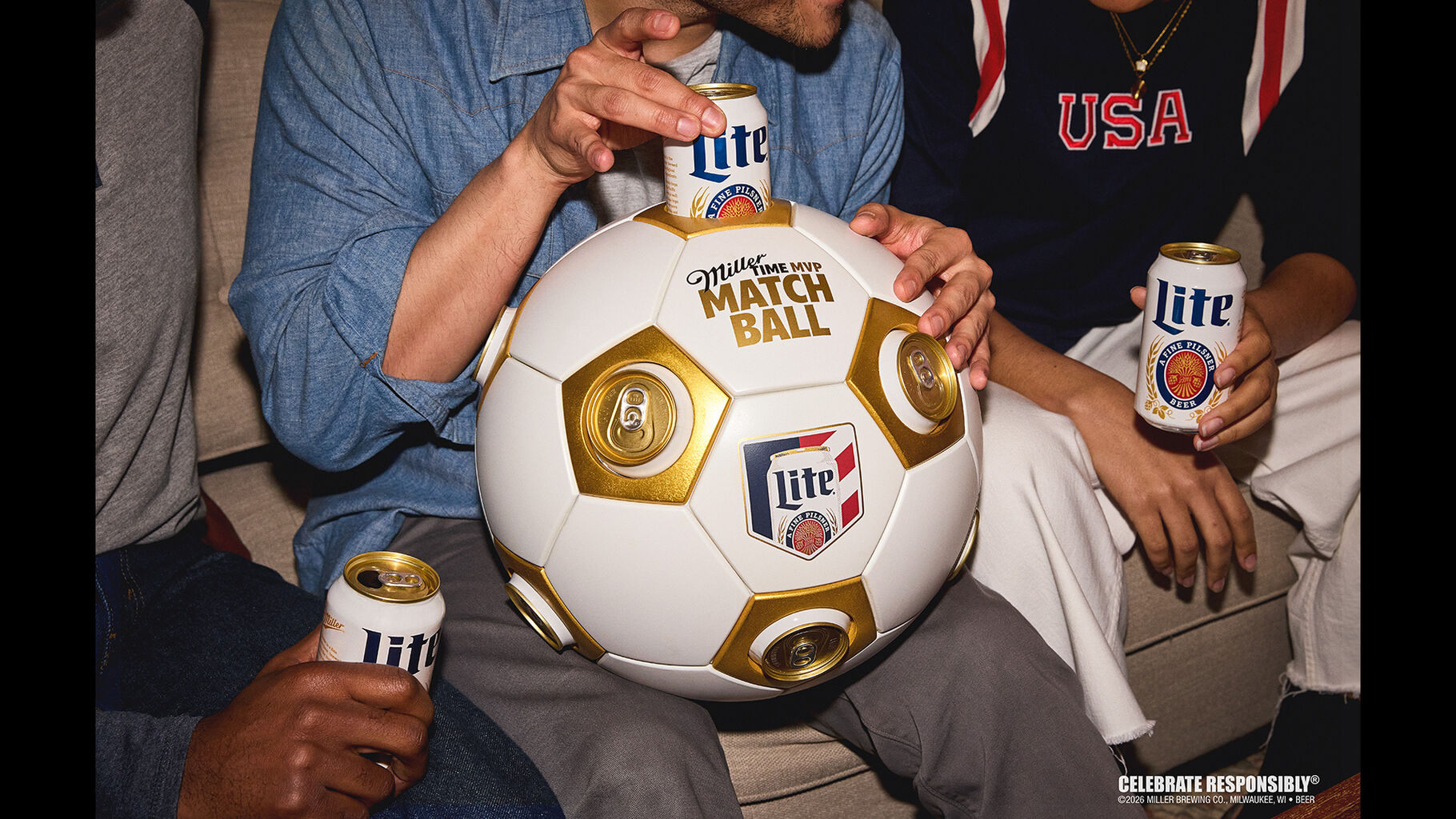 Miller Lite&rsquo;s World Cup soccer ball doubles as a 12-pack beer cooler