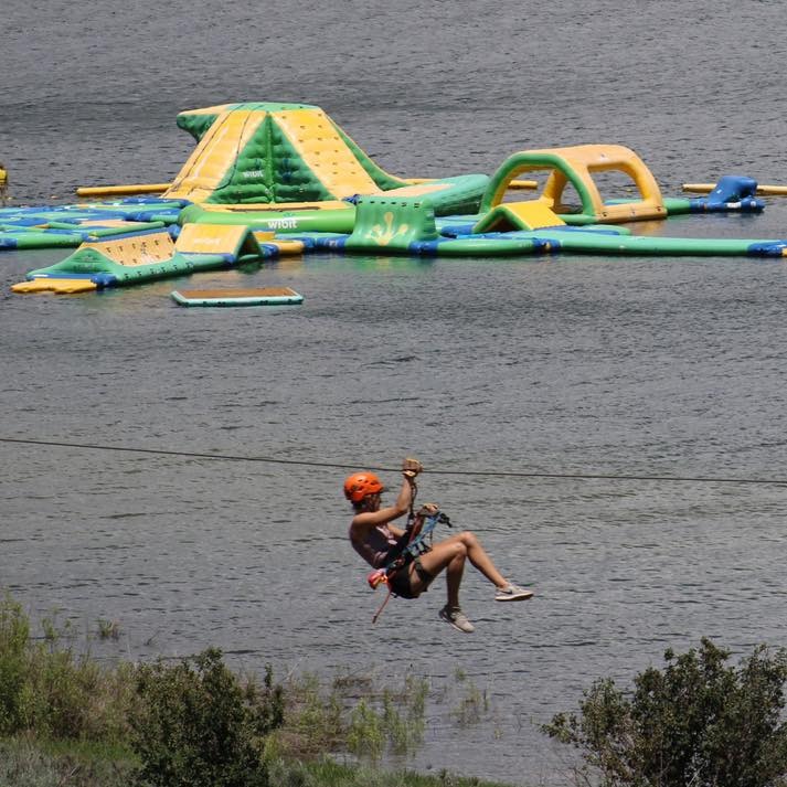 Zip Line Utah & Rainbow Bay Aqua Park in Heber Valley, UT