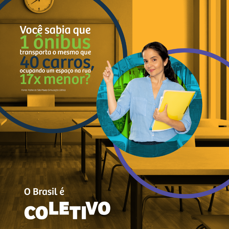 O Brasil &eacute; Coletivo - 1 &Ocirc;nibus = 40 Carros