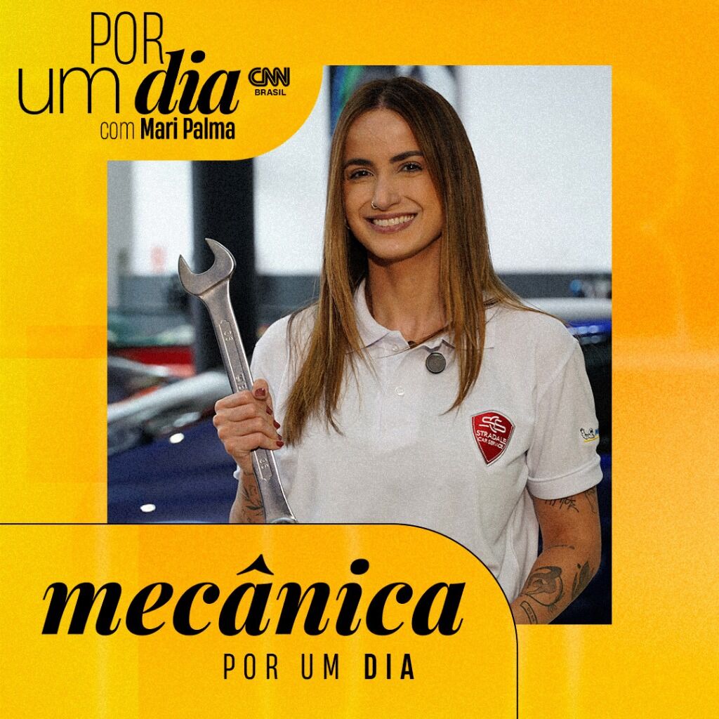 Mari Palma vira mec&acirc;nica por um dia! 