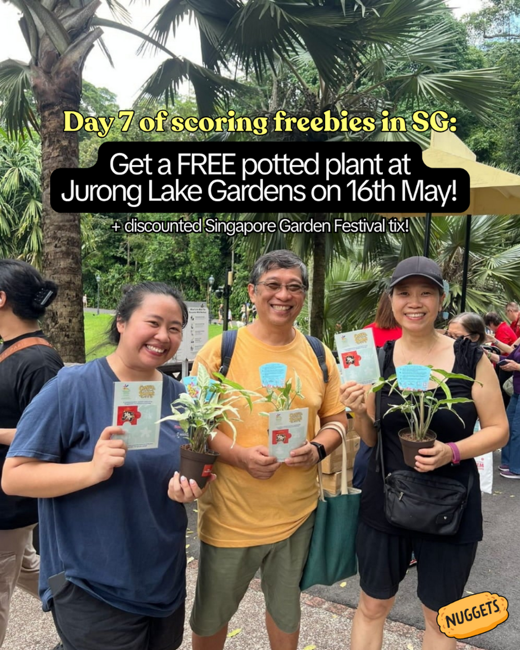 Free plants at Jurong Lake Gardens