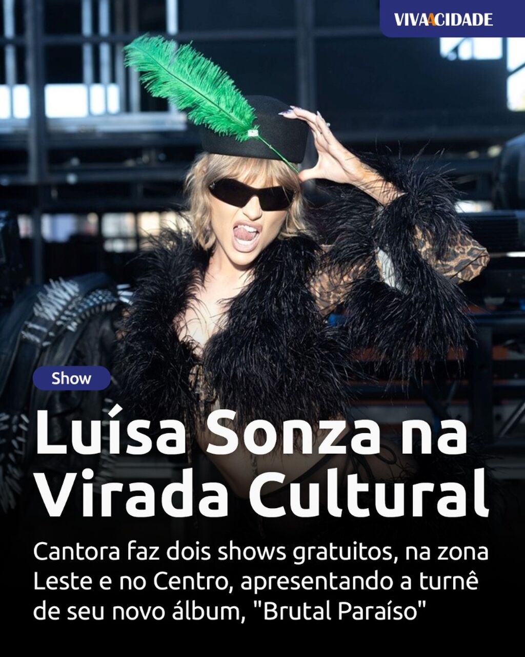 Lu&iacute;sa Sonza na Virada Cultural