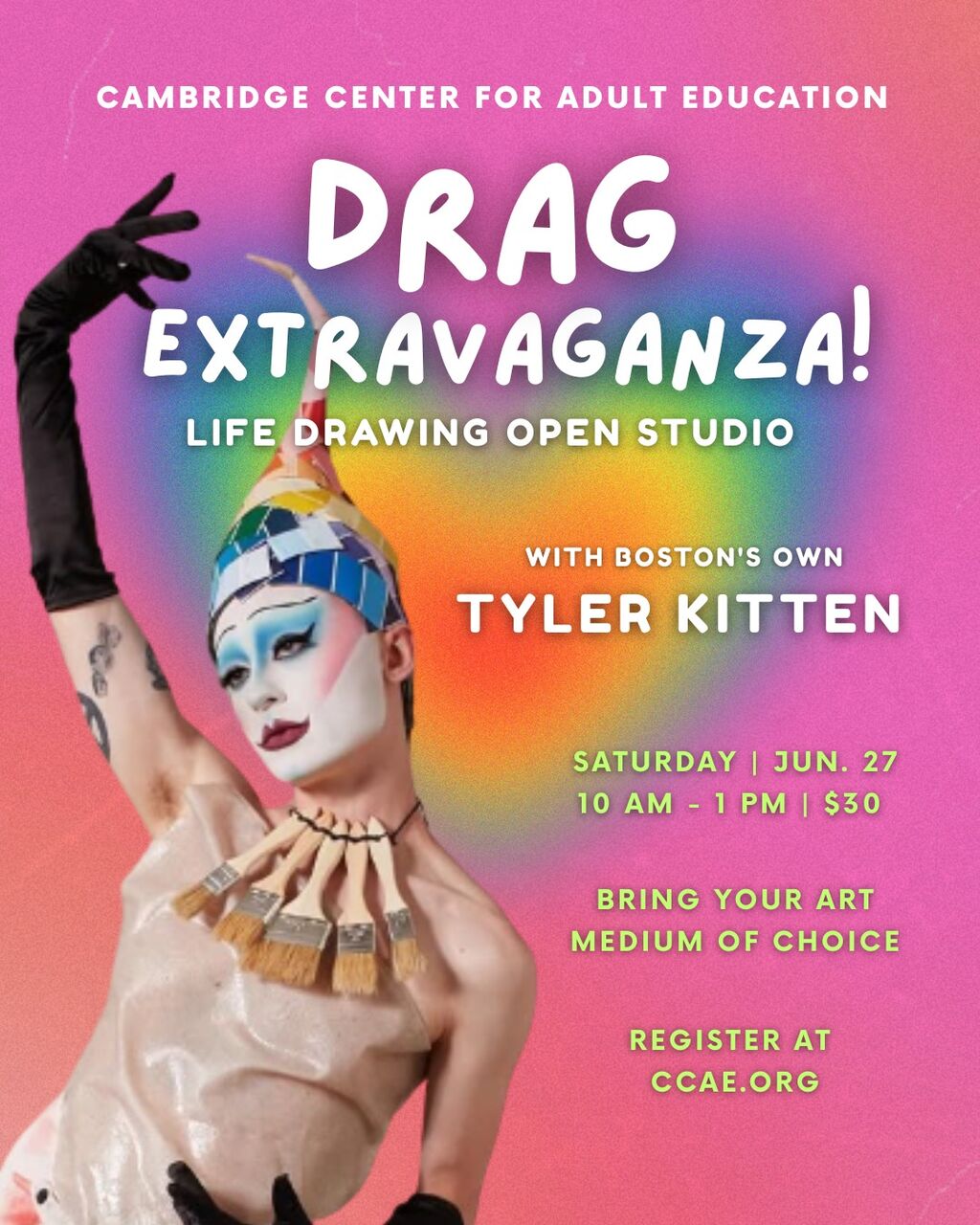 Open Studio for Life Drawing: Drag Extravaganza! - Jun. 27