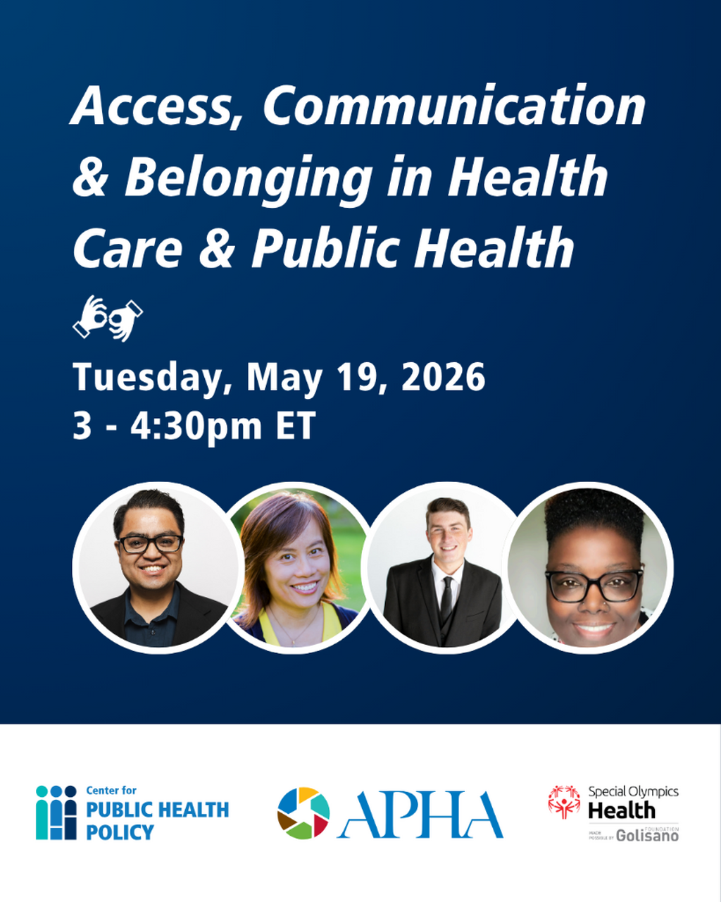 Disability Justice Webinar 3: Access, Communication and Belonging in Health Care & Public Health