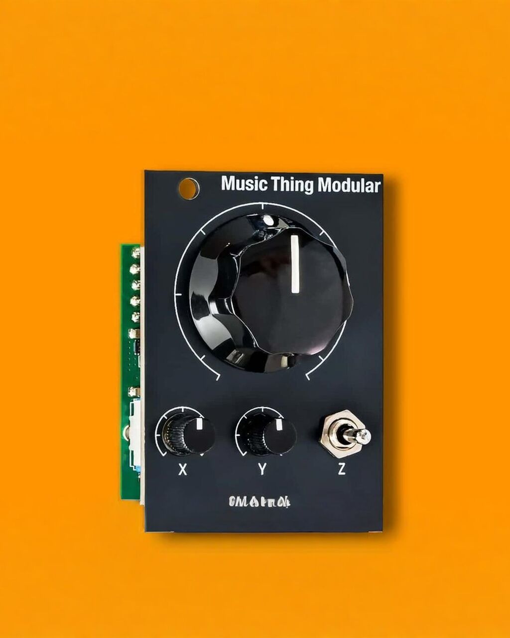 Someone made a DIY synthesizer module where you swap little cards to change what it does. Reverb tod