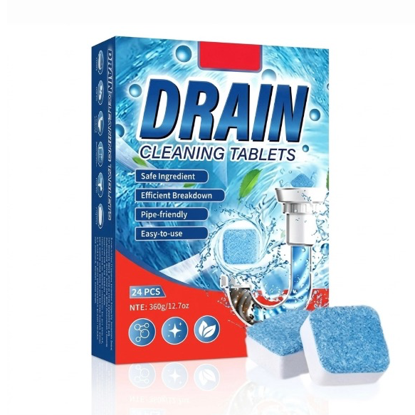 Drain Cleaning Tablets for Sinks & Pipes