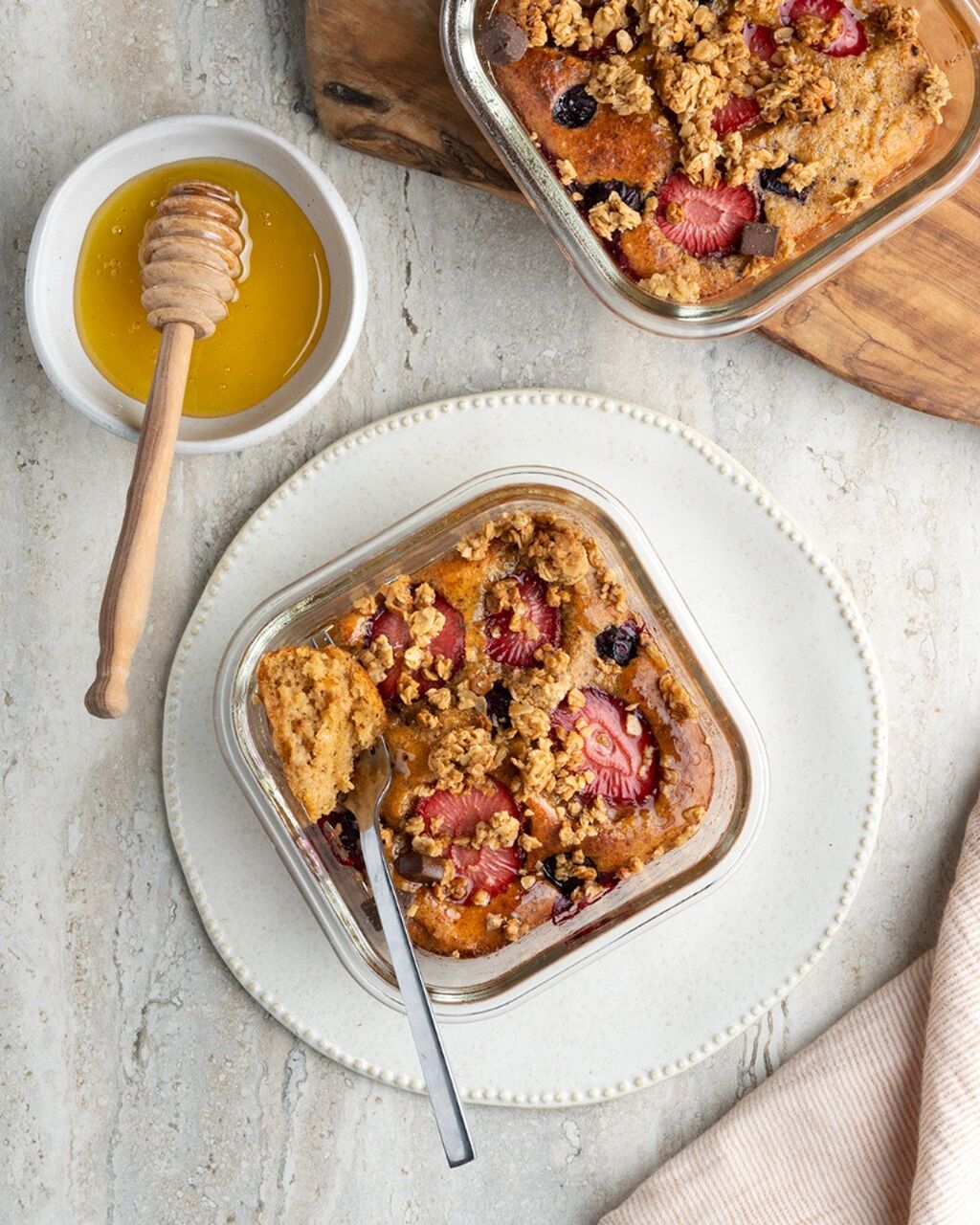 Pancake granola bowls