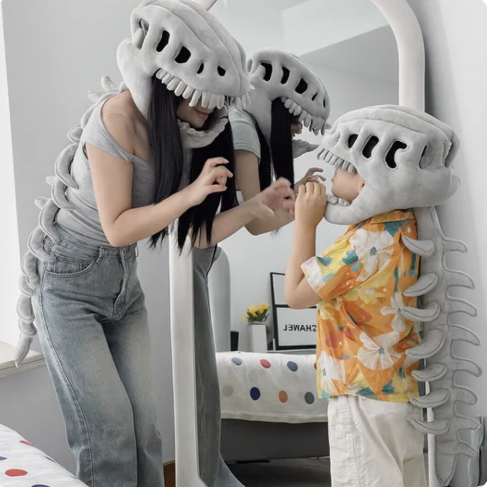 Dino Skeleton Plush Set