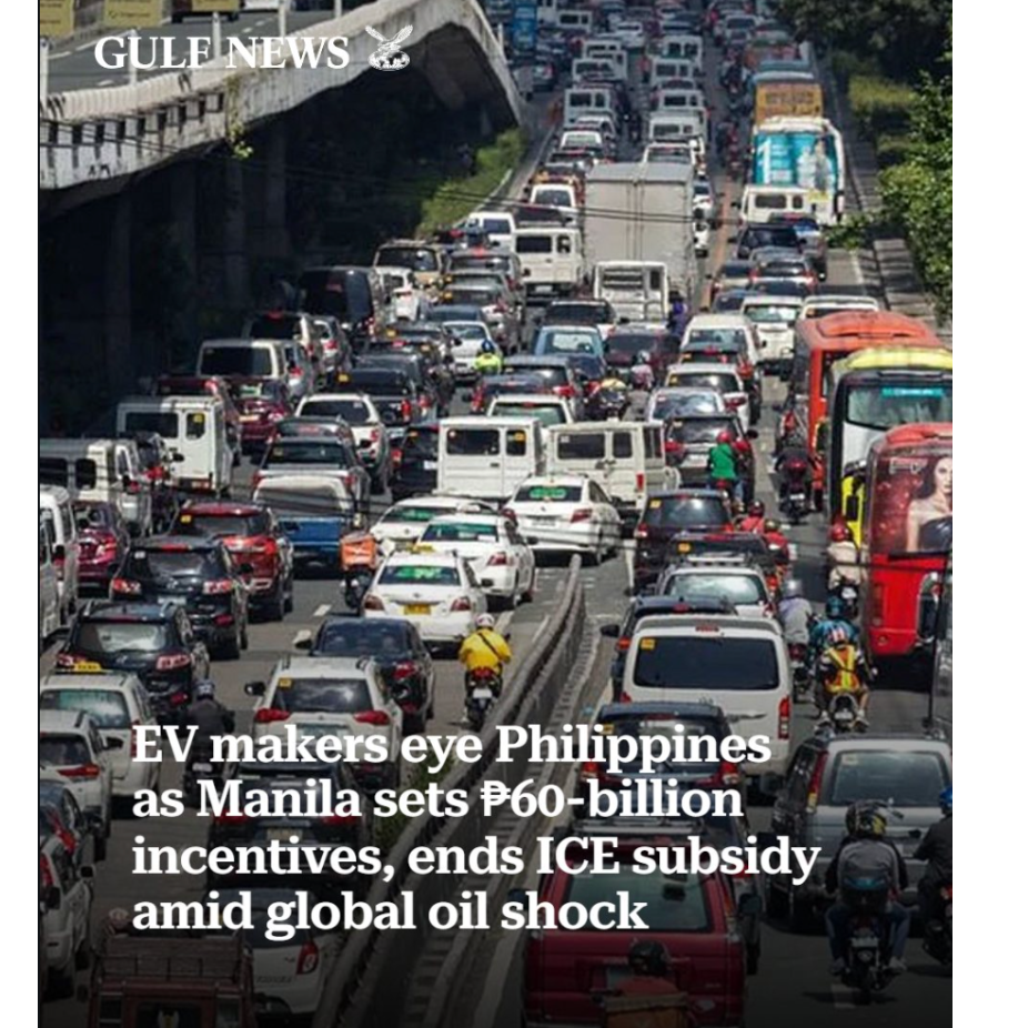 EV makers eye Philippines as Manila sets ₱60-billion incentives, ends ICE subsidy amid global oil shock