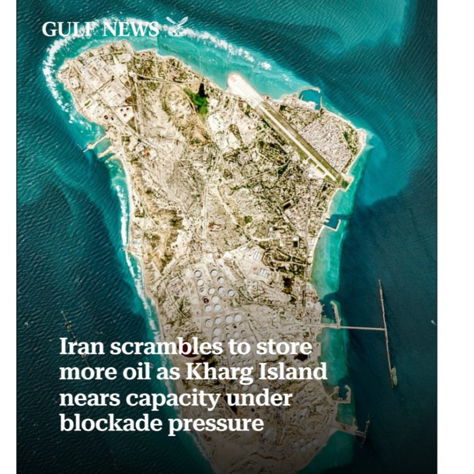 Iran scrambles to store more oil as Kharg Island nears capacity under blockade pressure