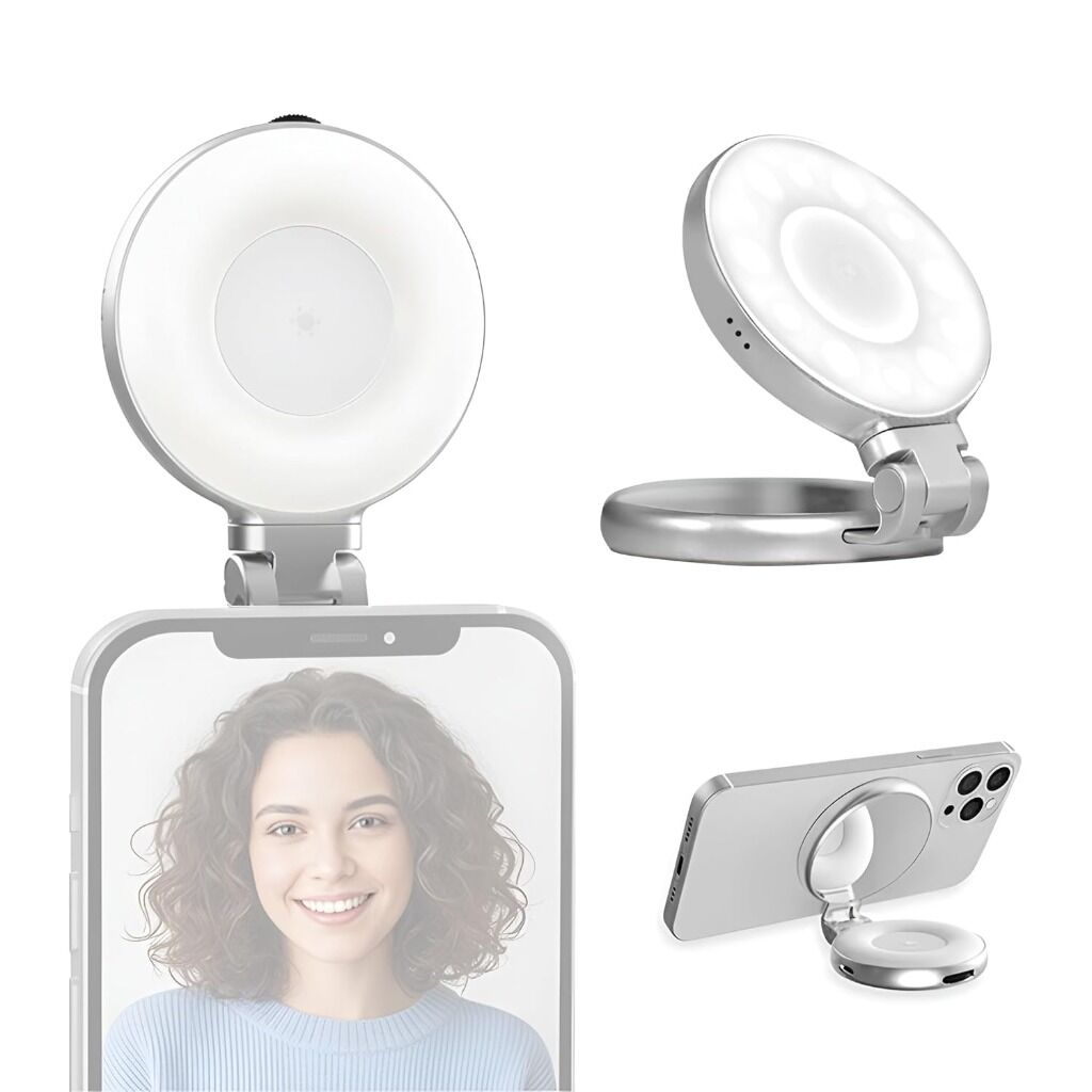 Magnetic selfie ring