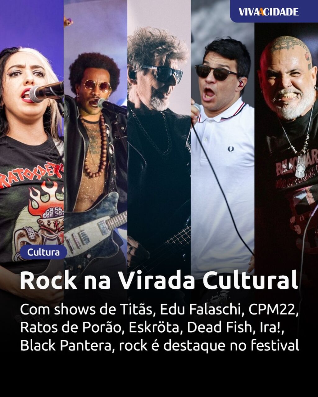 Shows de Rock na Virada Cultural 2026