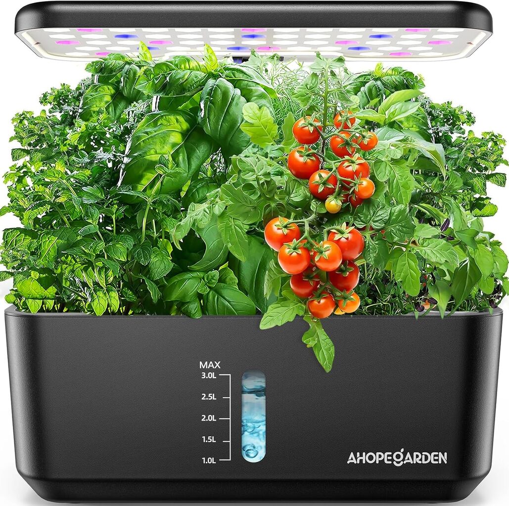 Ahopegarden Indoor Garden Hydroponics Growing System: 10 Pods Plant Germinati...