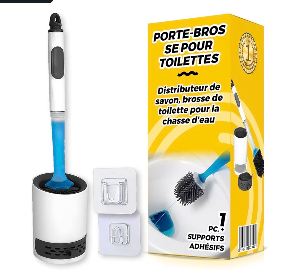 N&deg;493 brosse wc avec distributeur 