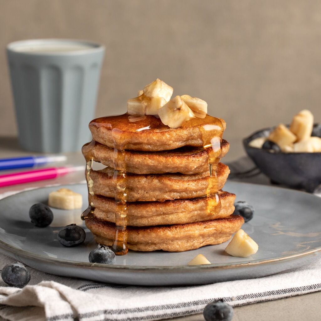 Pancakes &mu;&epsilon; &beta;&rho;ό&mu;&eta; &kappa;&alpha;&iota; &mu;&pi;&alpha;&nu;ά&nu;&alpha;