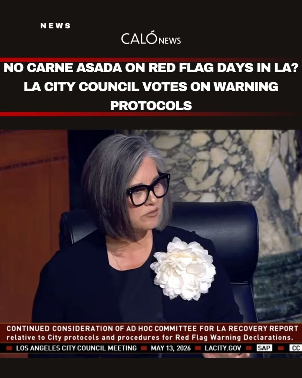 No carne asada on red flag days in LA? LA City Council votes on warning protocols