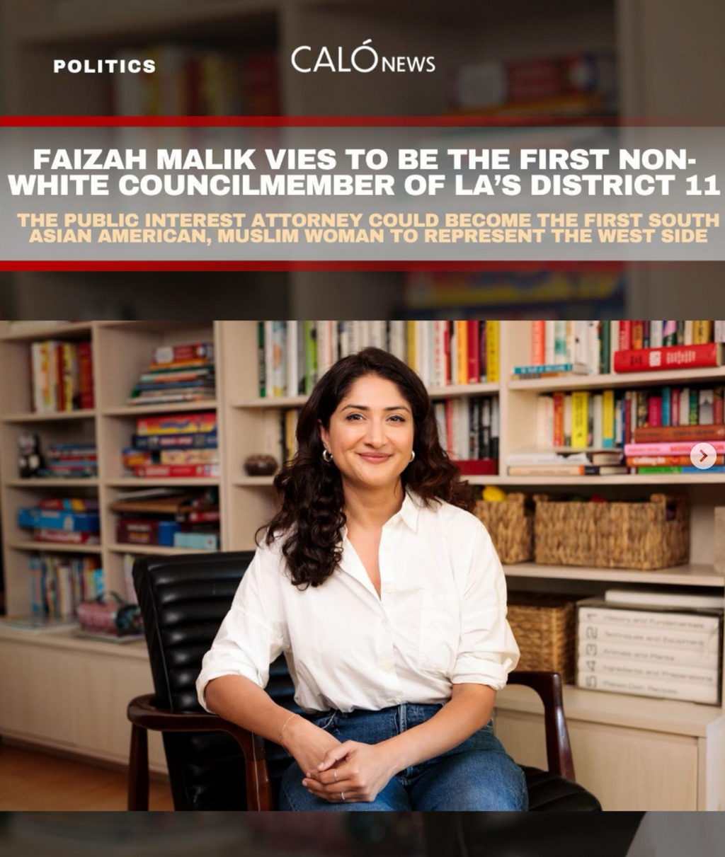 Faizah Malik vies to be the first non-white councilmember of LA&rsquo;s District 11