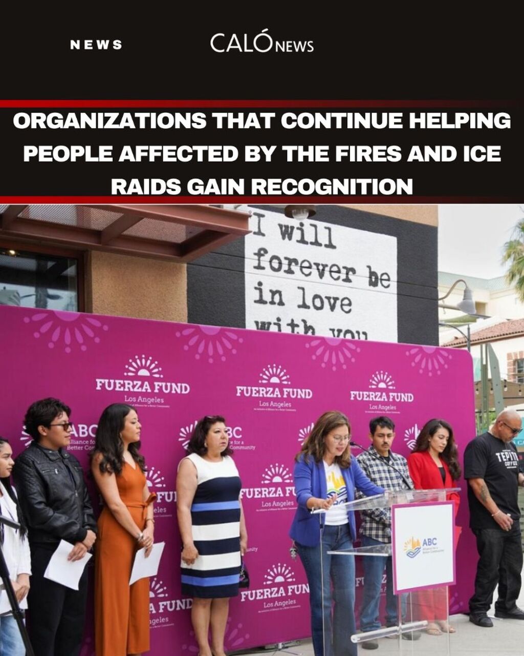 Organizations that continue helping people affected by the fires and ICE raids gain recognition