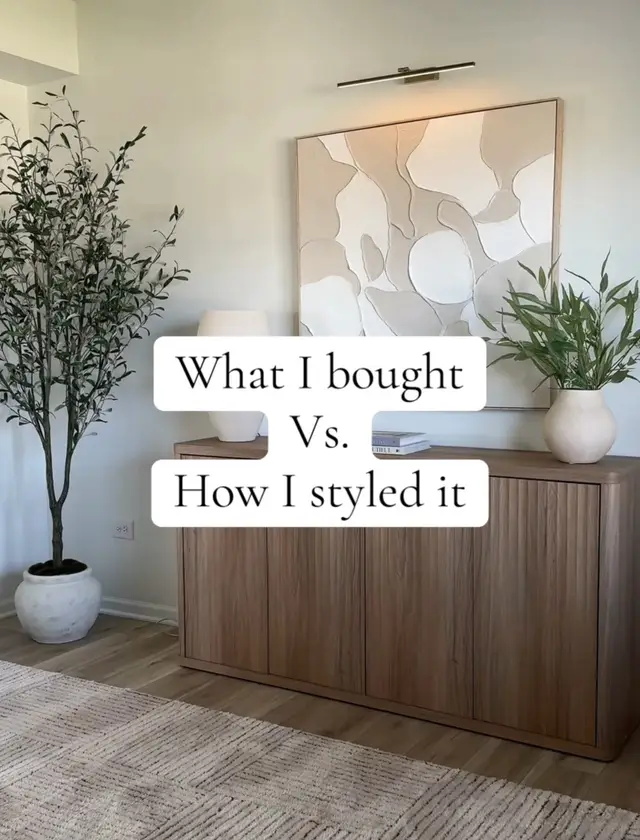 Bought vs styled 