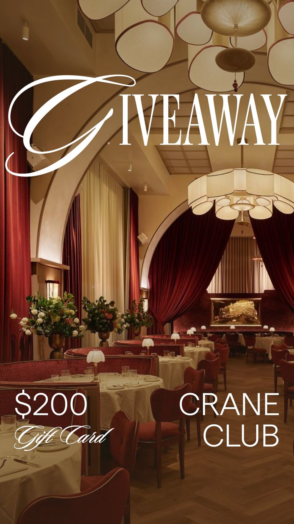 Crane Club Giveaway