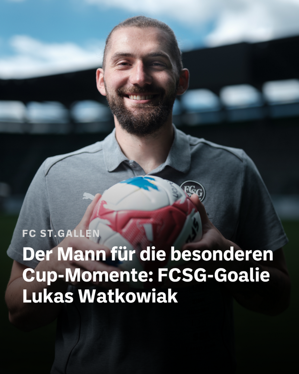 Der Mann f&uuml;r die besonderen Cup-Momente: FCSG-Goalie Lukas Watkowiak