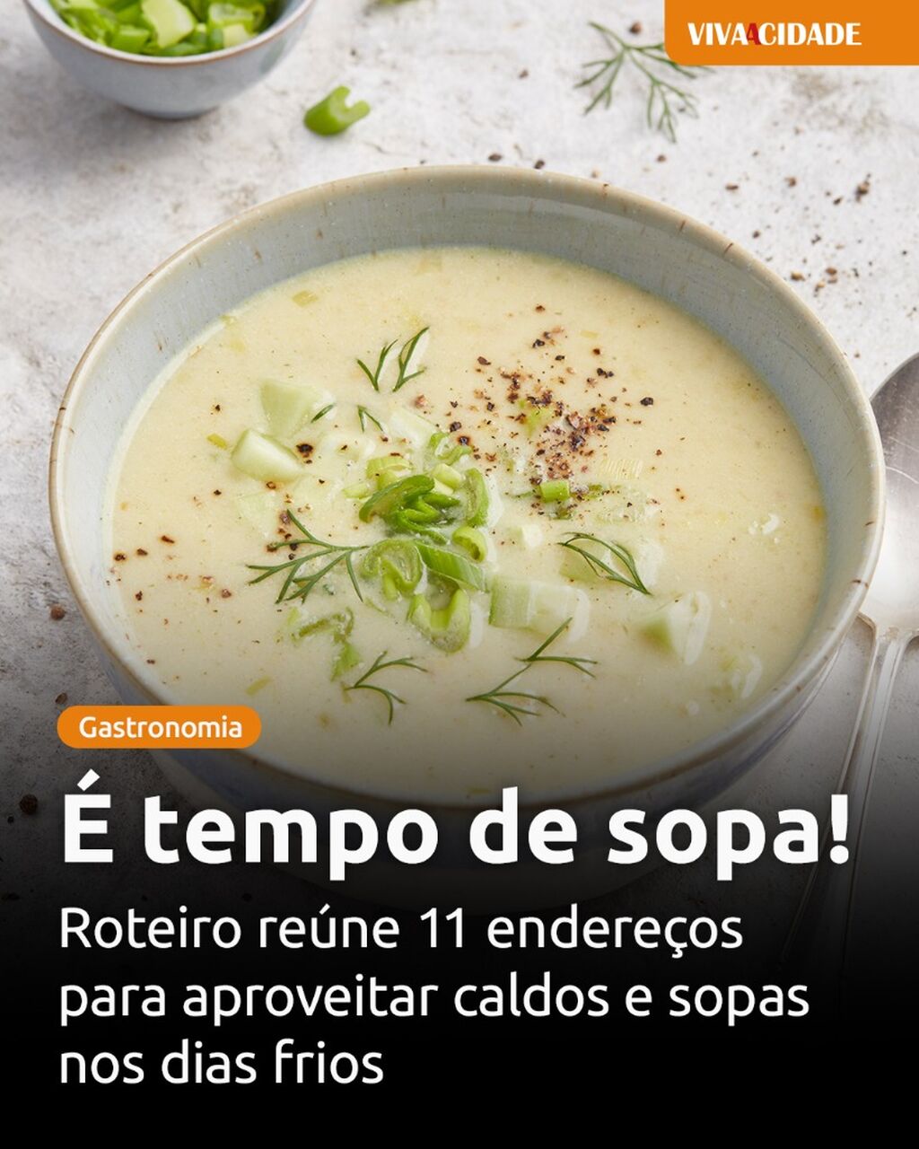 &Eacute; tempo de sopa!