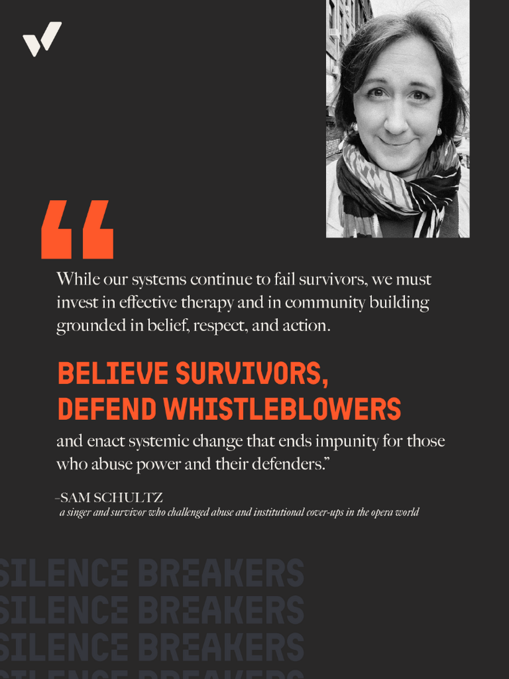 Sam Schultz's Story - Silence Breakers