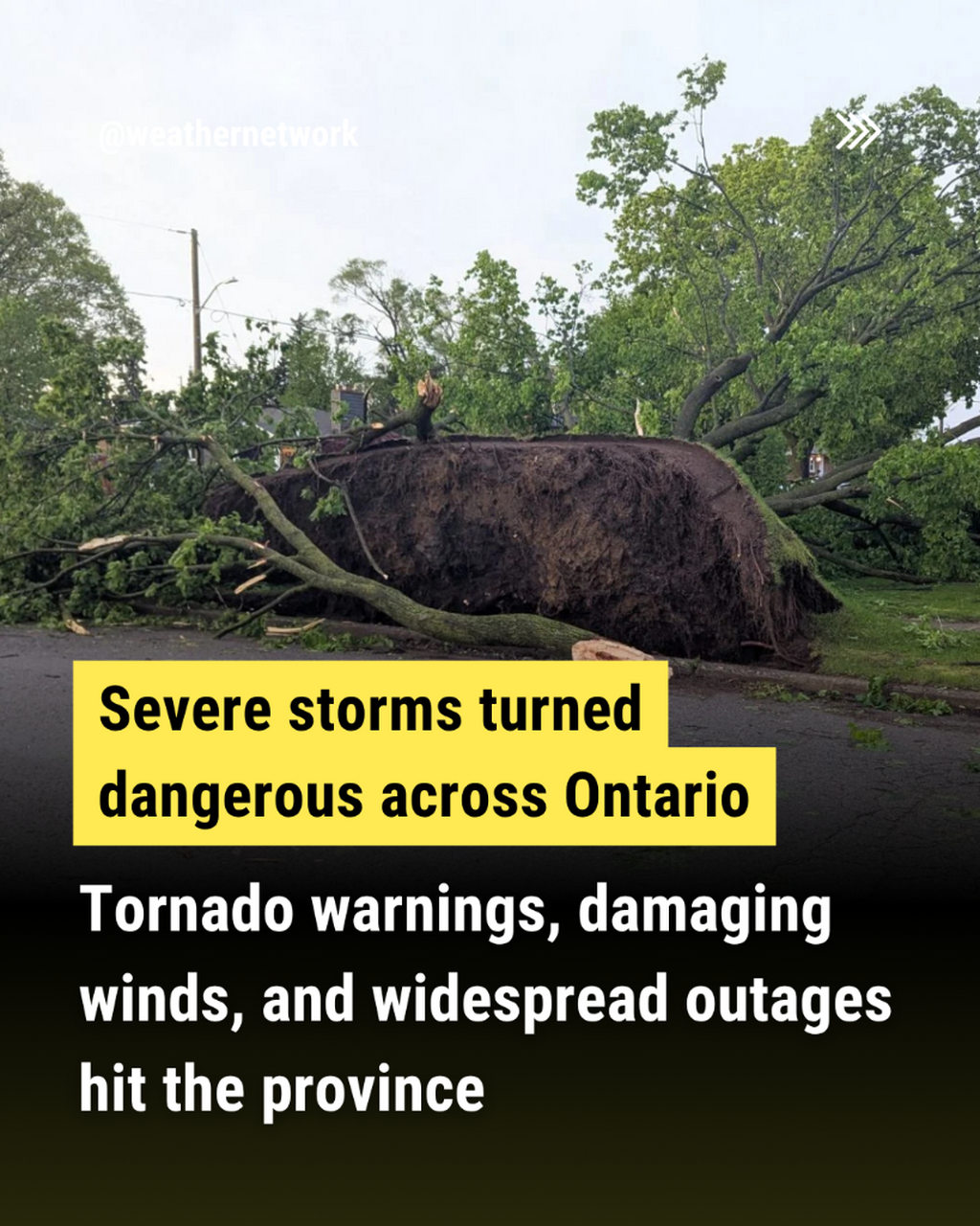 Powerful, tornado-warned thunderstorms charge through Ontario