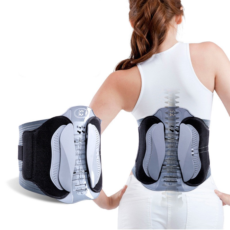 Lumbar Support Belt Pulley System Ergonomic Back Brace