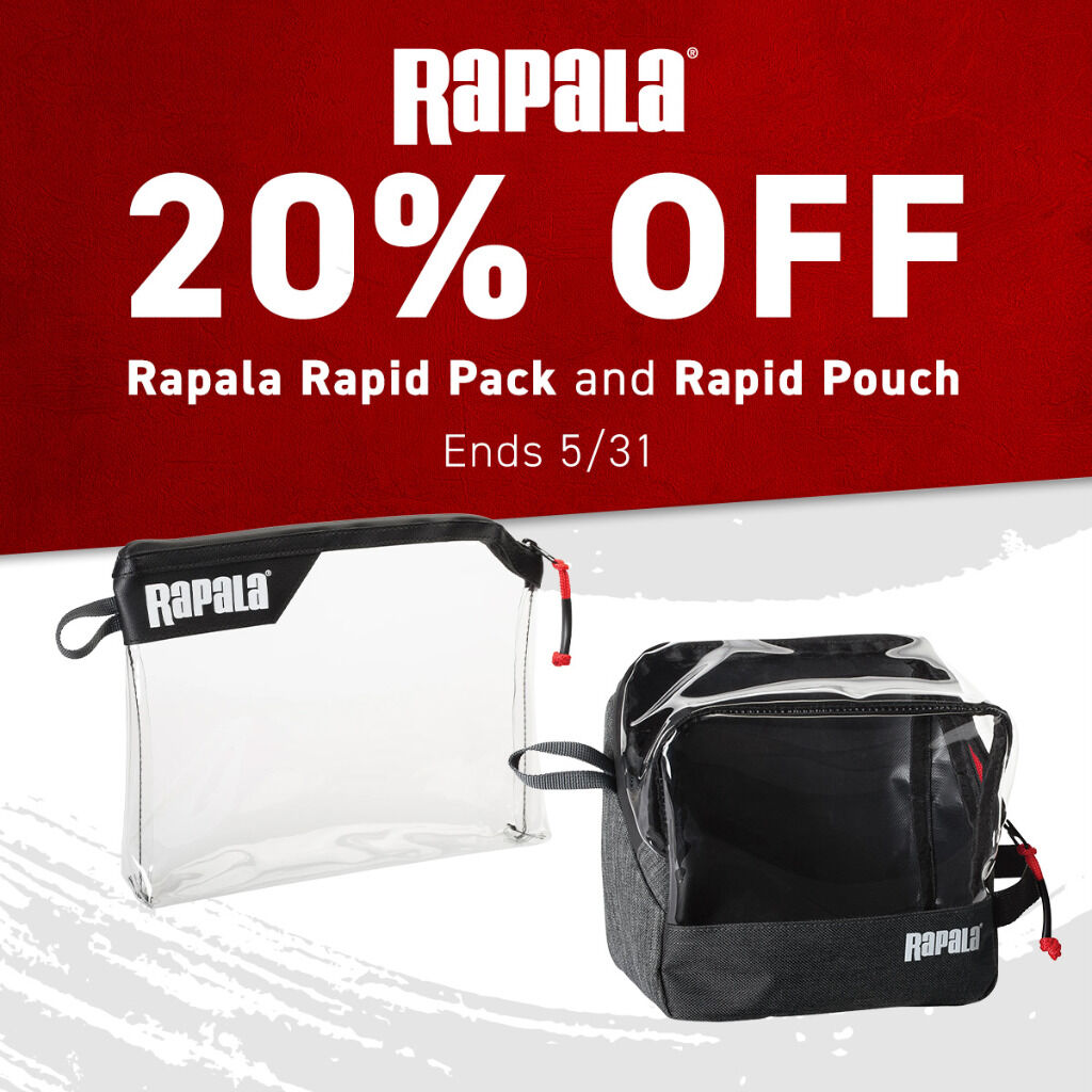 20% Off Rapala Rapid Pack & Pouch